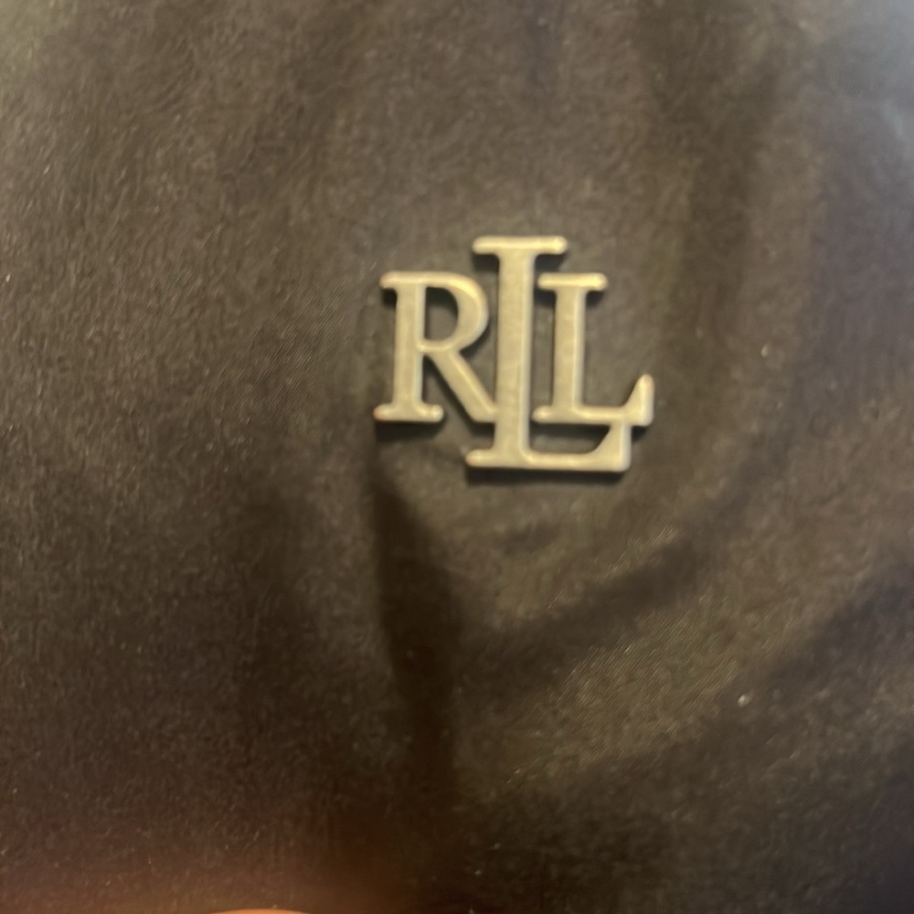 Lg Ralph Lauren black down coat with detachable fur hood - Picture 2 of 8